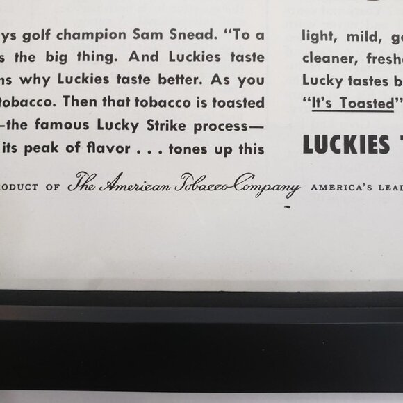 The 11x14 1954 Original Vintage Lucky Strike cigarette advertisement ad - Picture 2 of 5